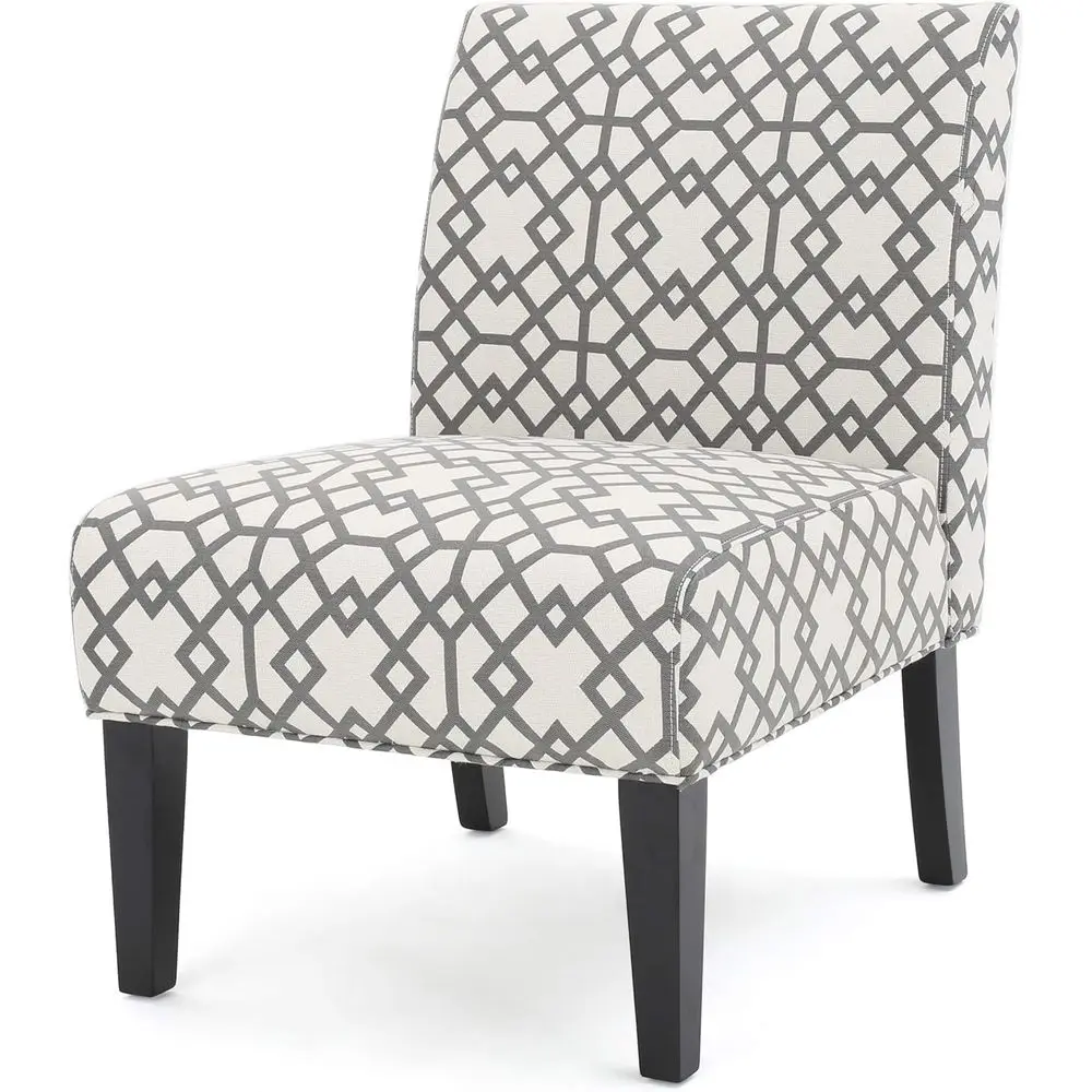 

Кресло Christopher Knight Home Kassi abric Accent, серое, с геометрическим узором