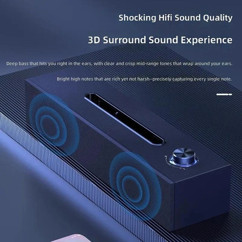 for SPA3808 Wooden Computer Stereo Mobile Phone Bluetooth Speaker Desktop Notebook Multimedia Home