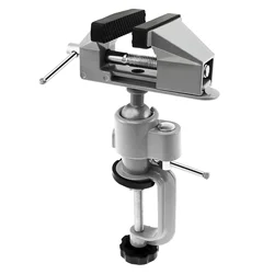 Tabletop Clamp Vice 360° Rotatable Table Vise Aluminium Alloy Work Bench Vise Portable Mini Bench Clamp Fixed Tool for Drilling