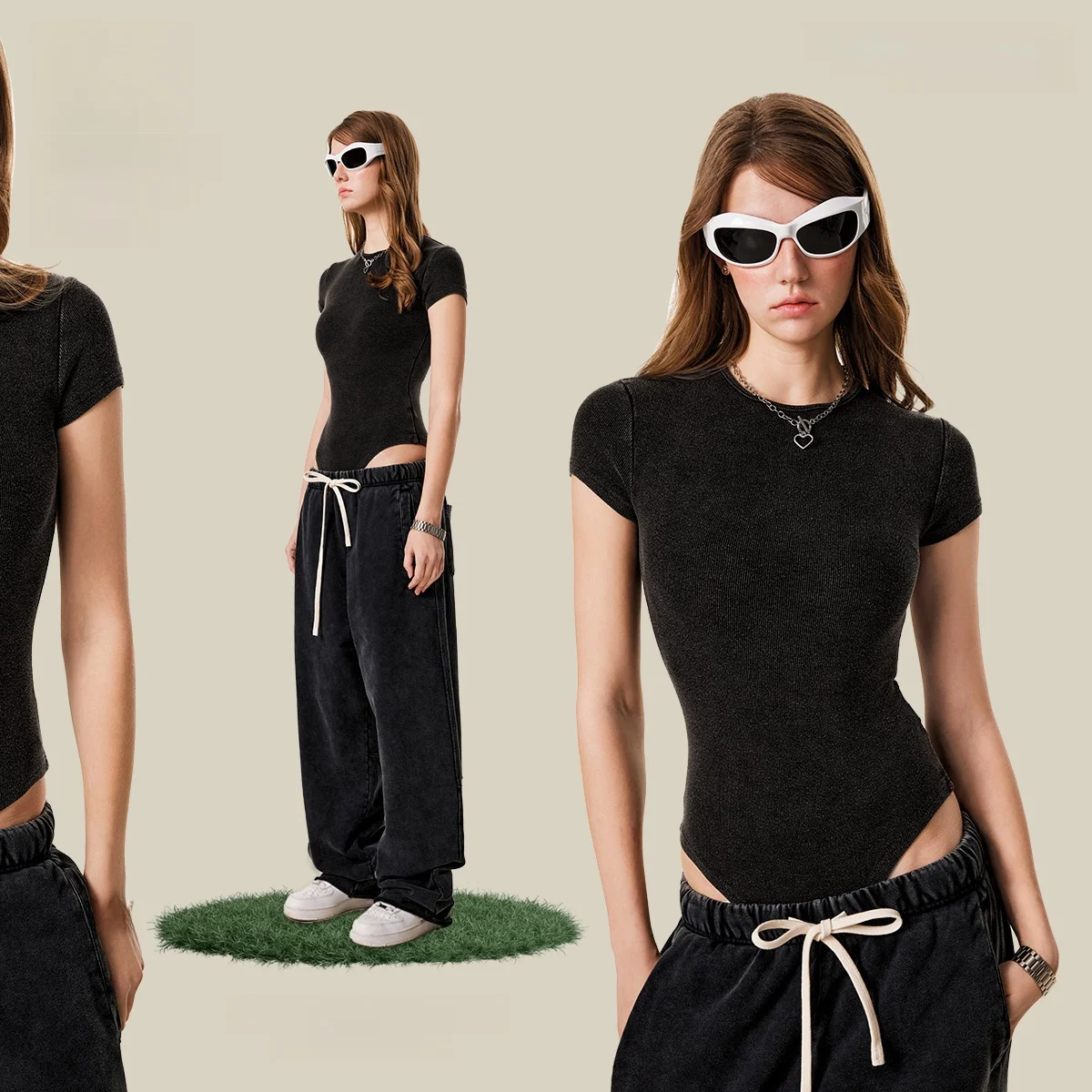 Abito intero dimagrante fitn estivo da donna ort Sve T-shirt lavorata a maglia in cotone con spandex elastico e top sexy