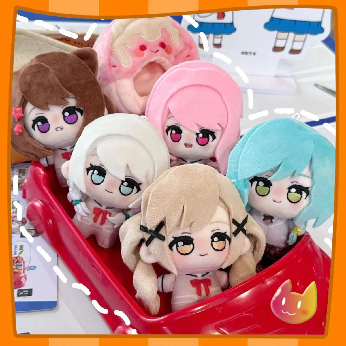 

BanG Dream! Sakiko Togawa Wakaba Mutsumi 10CM Anime Plush Doll Hikawa Hina Toyama Kasumi Pendant Toys Cosplay Bag Decor Gifts