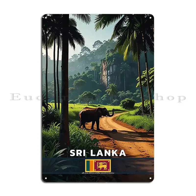 Sri Lanka Travel Metal Sign Decoration Print Painting Cinema Mural Tin Sign Poster