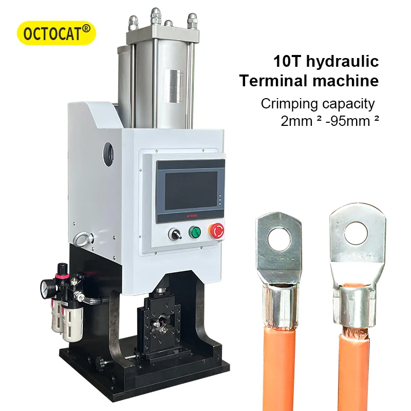 10T Automatic Terminal Crimping Machine Hydraulic Terminal Crimping Press Machine For Insulated Sleeve Terminals