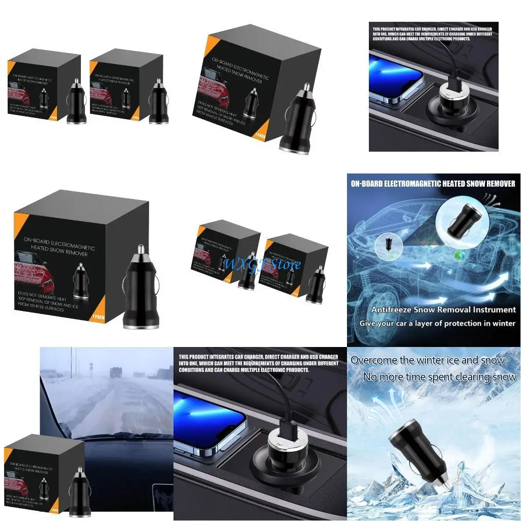 

37JE Car Snow Remover Chargers Snow Removal Device Rapid Heating Weather Resistant Automotive Domestic Application