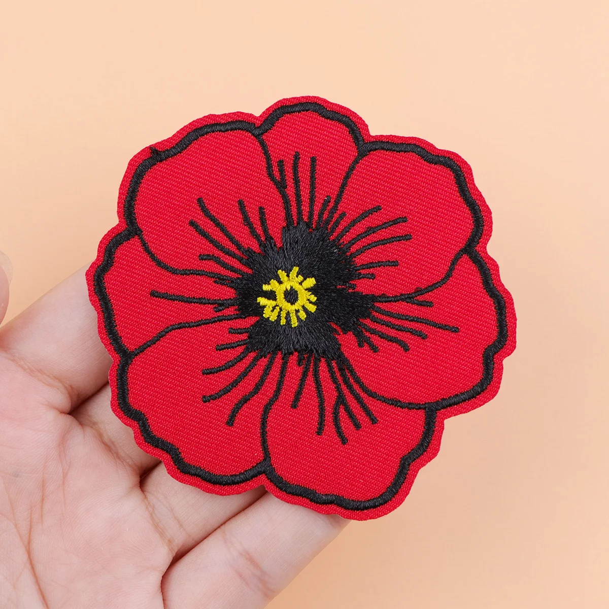 الهيكل العظمي بطاقة التارو المطرزة بقع الخشخاش التصحيح للملابس بقع لاصقة حرارية على حقائب الظهر DIY السترات ملصقات