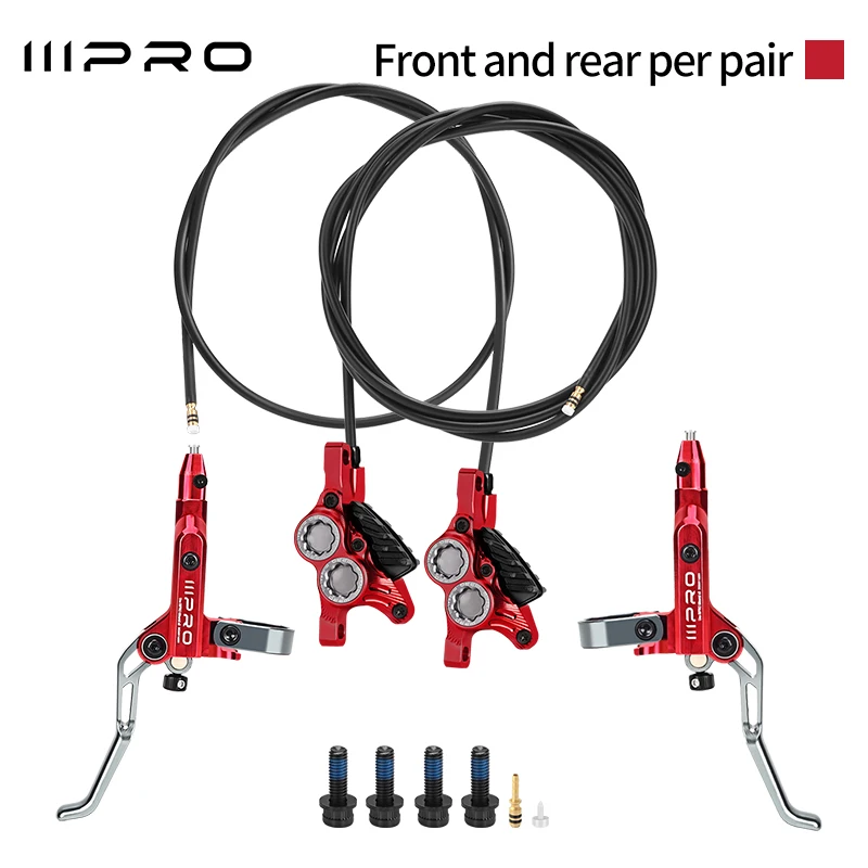 IIIPRO E4 C5X4 超軽量4ピストン自転車油圧ブレーキ 800/1550mm MTB