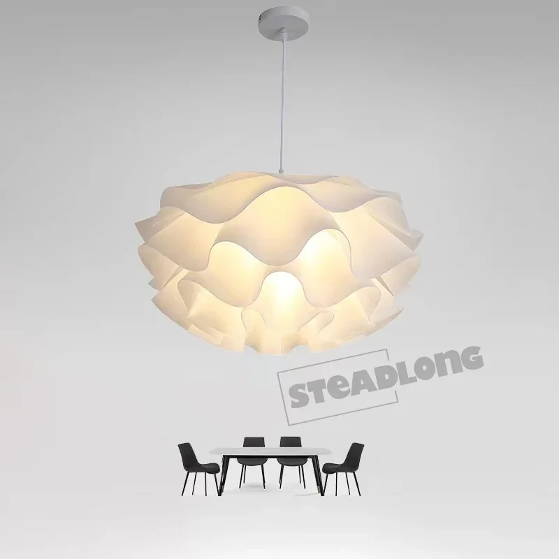 Modern LED Petal Ceiling Chandeliers Warm and Romantic Pendant Lamp Living Room Bedroom Hanging Light Lustre Decor Fixtures