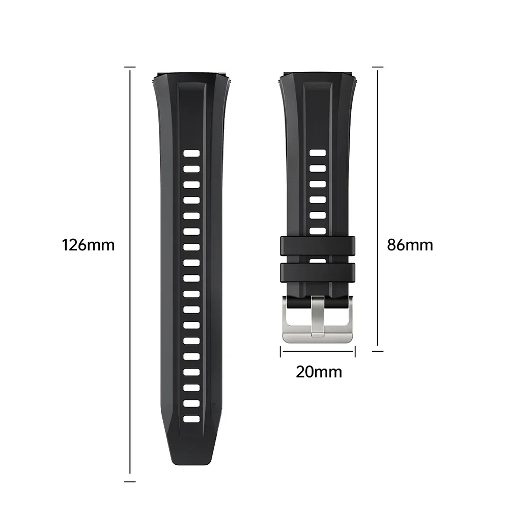 Official Silicone Strap For Huawei Watch GT 5 Pro 46mm 22mm Soft Sport Wrist Band For Huawei Watch GT 5 Pro Smart Watch Bracelet