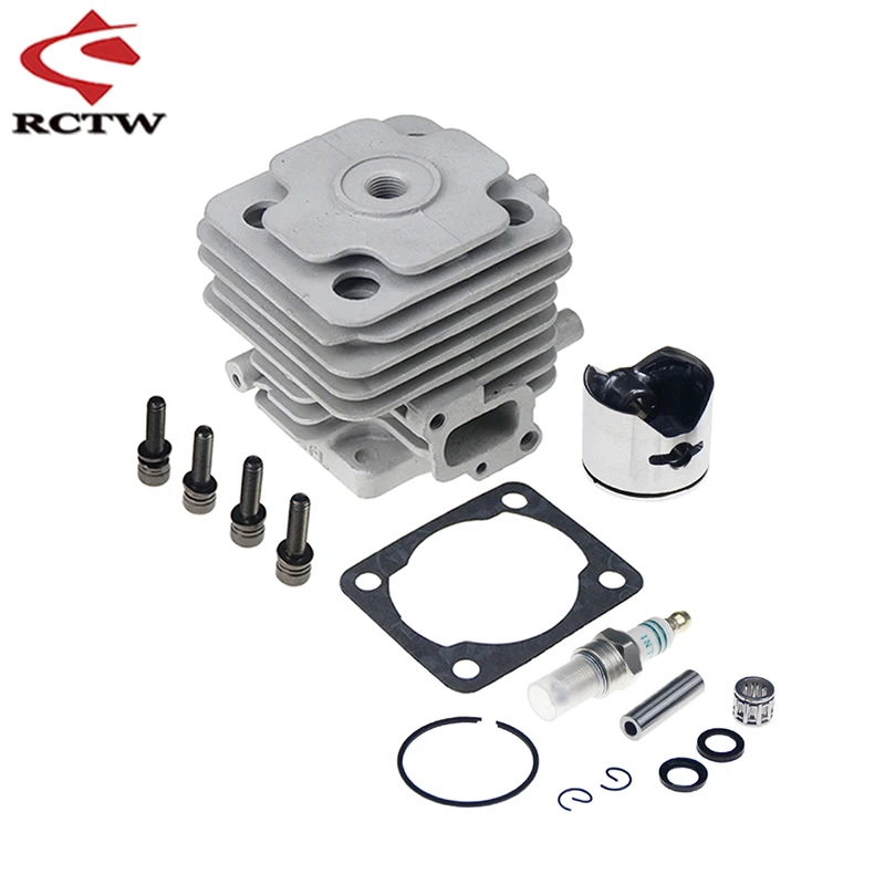 1/5 Rc Car Engine Parts 30.5cc Casting Cylinder & Competition Piston Kit for HPI Rofun Rovan Km Baja Losi 5ive T FG GoPed RedCat