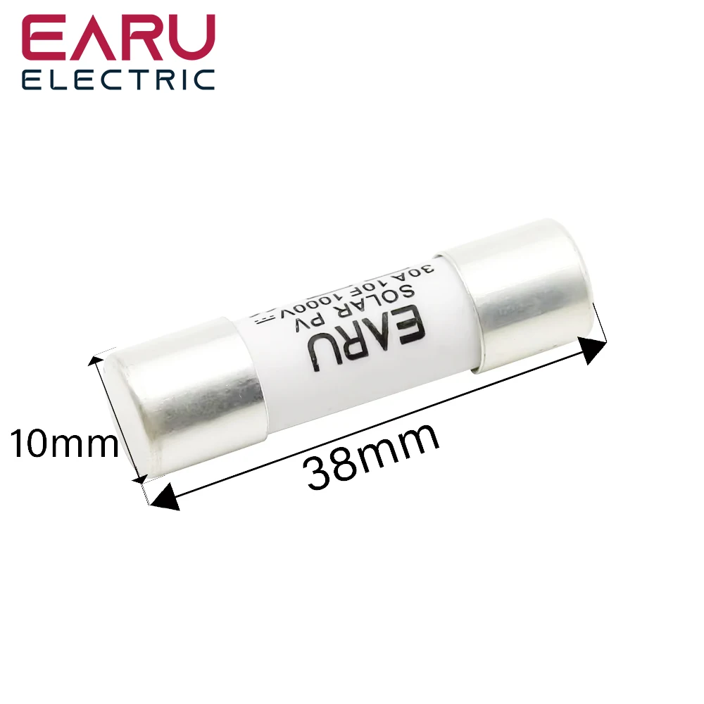 Solar DC 1000V PV Fuses 6A 10A 15A 20A 25A 30A 32A High Voltage for Solar System Protection