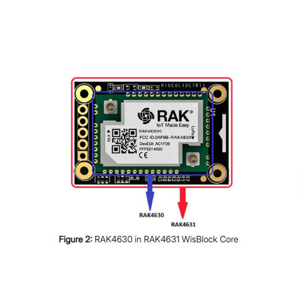RAK4630 |   nRF52840 SX1262 |   Moduł dla LoRaWAN — zdjęcie 5