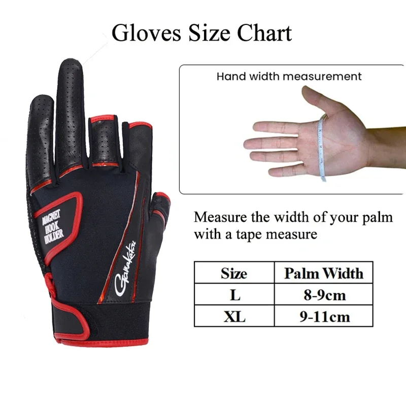 Waterproof Fishing Gloves for Men Anti-Slip Breathable 3 Fingers Cut Fly Fishing Glove Cycling Sports Gloves Fishing Accessories