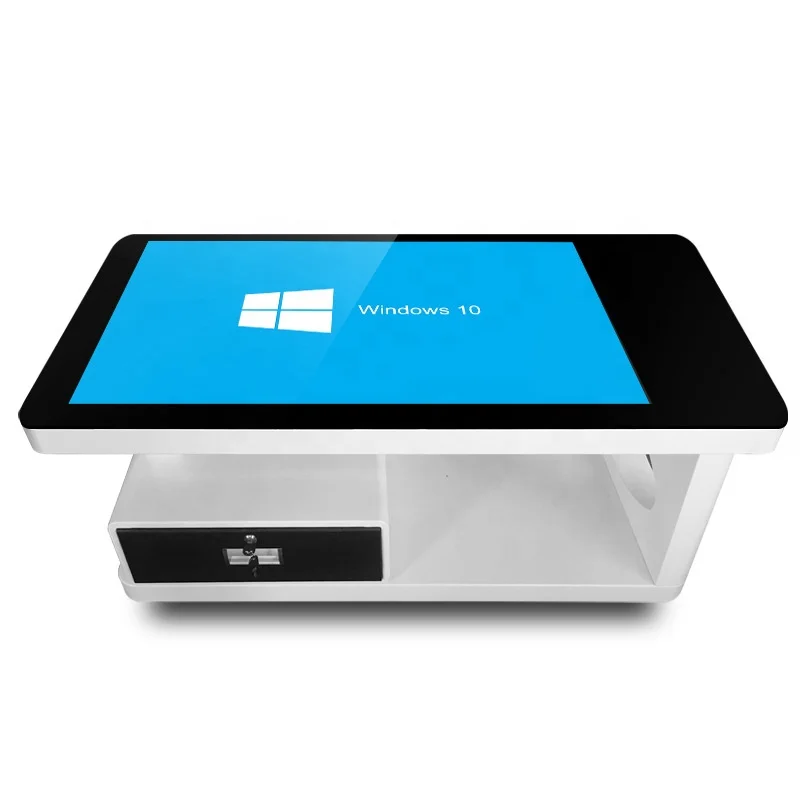Factory Price 43inch 55inch Smart Coffee Table Game LCD Table Win10 OS Digital Display Interactive Smart Touch Table