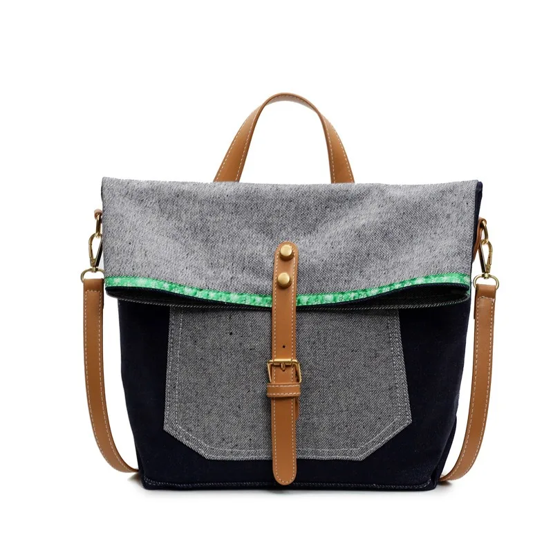 

Yankee denim casual handbag exquisite noble female shoulder bag personality fashion color collision crossbody bags