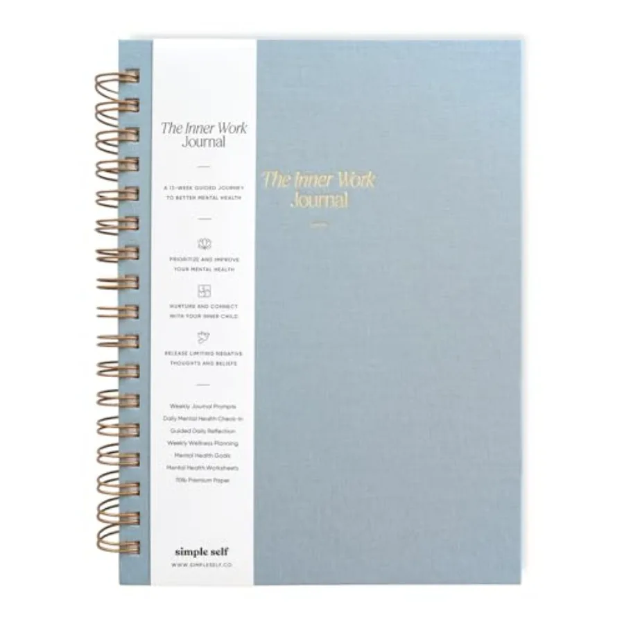 

The Inner Work Journal: Mental Health Journal for Men and Women With Prompts - Guided CBT Journal for Anxiety, Depression, Mind