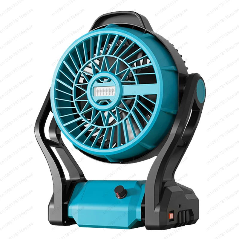 

For Makita 21V Battery Electric Goddess 270° Rotatable Rechargeable Power Tool Outdoor Lithium Electric Fan for Industrial DIY