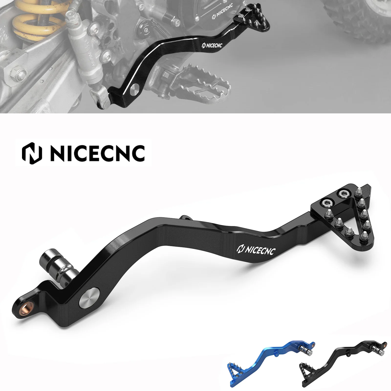 For Yamaha YZ85 YZ 85 2002-2023 2022 2021 NICECNC Motorcycle Adjustable Step Tip Aluminum Rear Brake Pedal Arm Lever Brake Saver