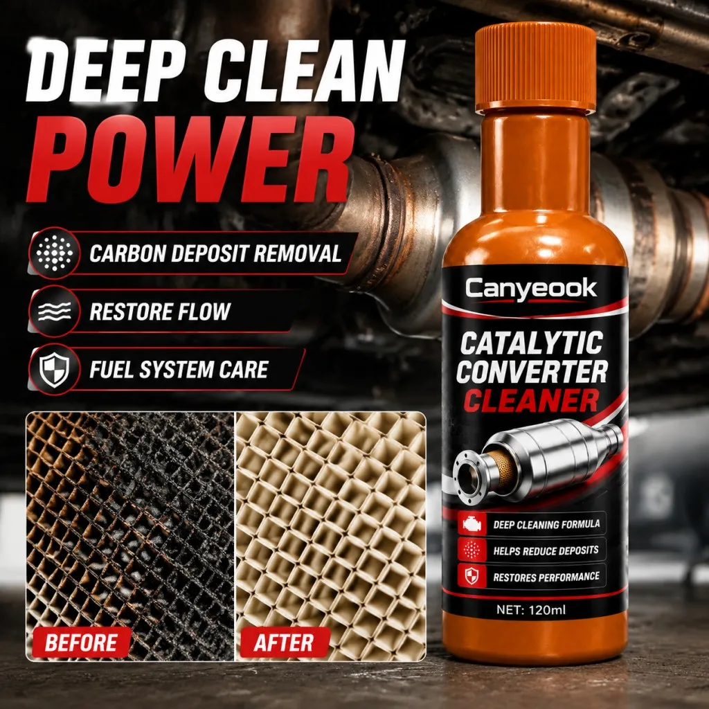 CANYEOOK Katalysator-Reiniger 120ml, Kohlenstoffablagerungs-Wartungsreiniger für Auto-Abgasanlagen – Detail 3
