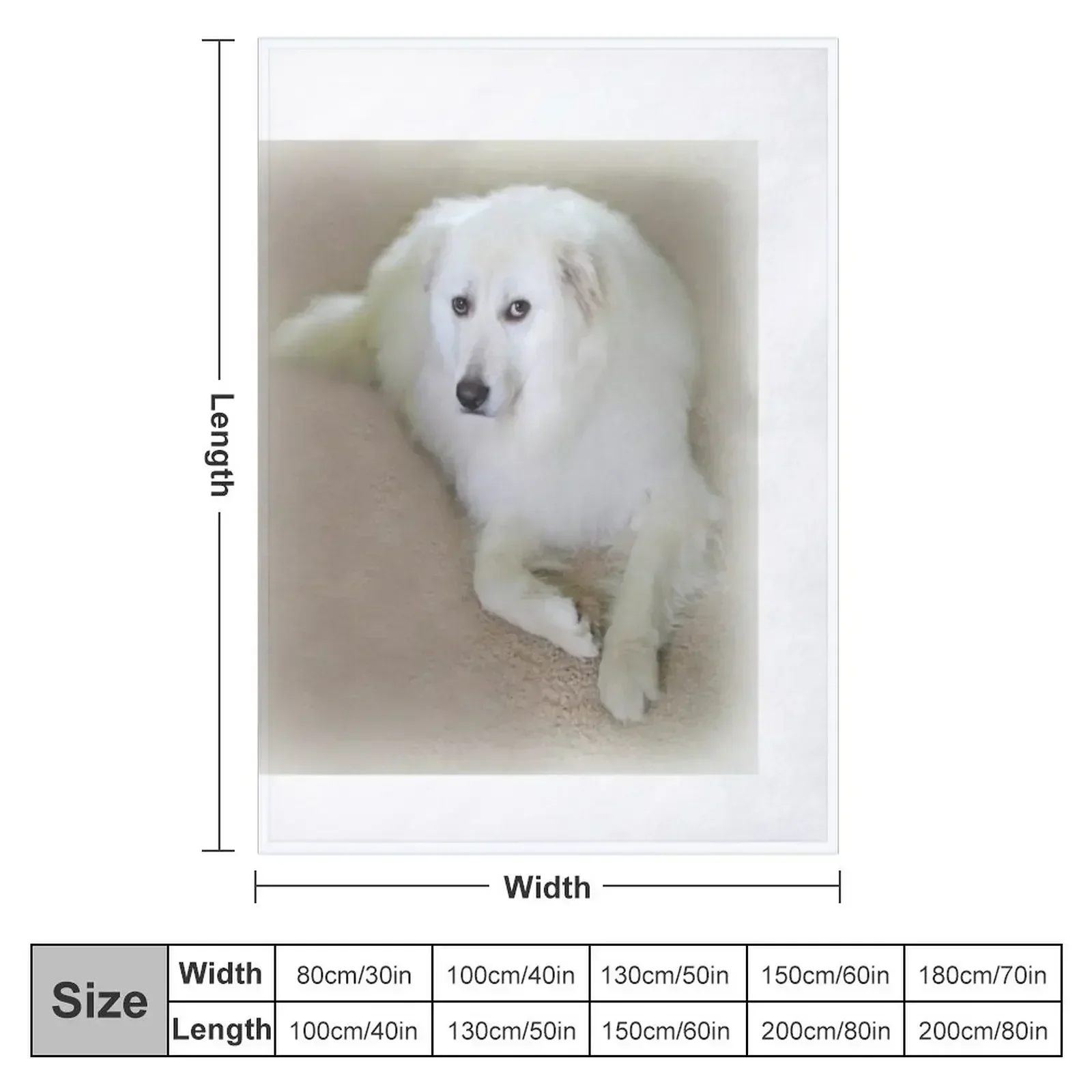 New Miley My 3 year old Rescue Maremma Sheepdog Throw Blanket Multi-Purpose Blankets Sofas Of Decoration Blankets