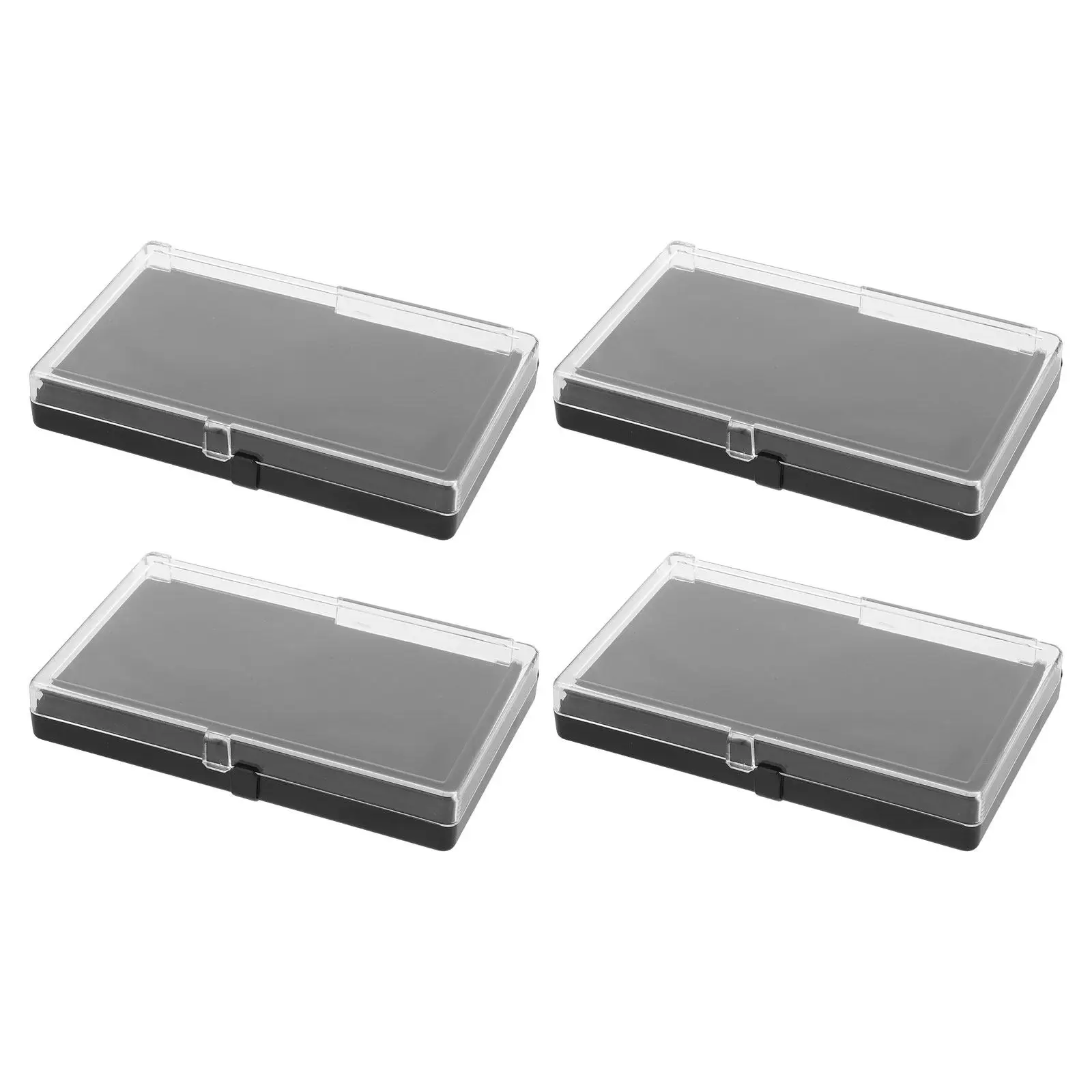 

4Pcs Pin Badge Display Boxes Flip Lined Plastic Organizer Storage Case for Medals Pins Brooch Jewelry Travel Box