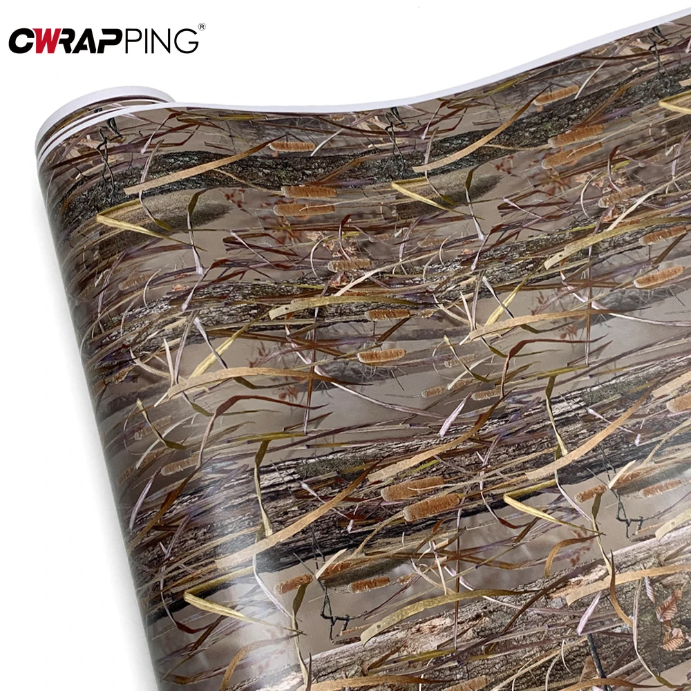 Waterproof Vinyl Paper for Car Film Covering Camouflage Grass Motorcycle Adhesive Vinyl Automotive Wrapping Tools Car Body Films