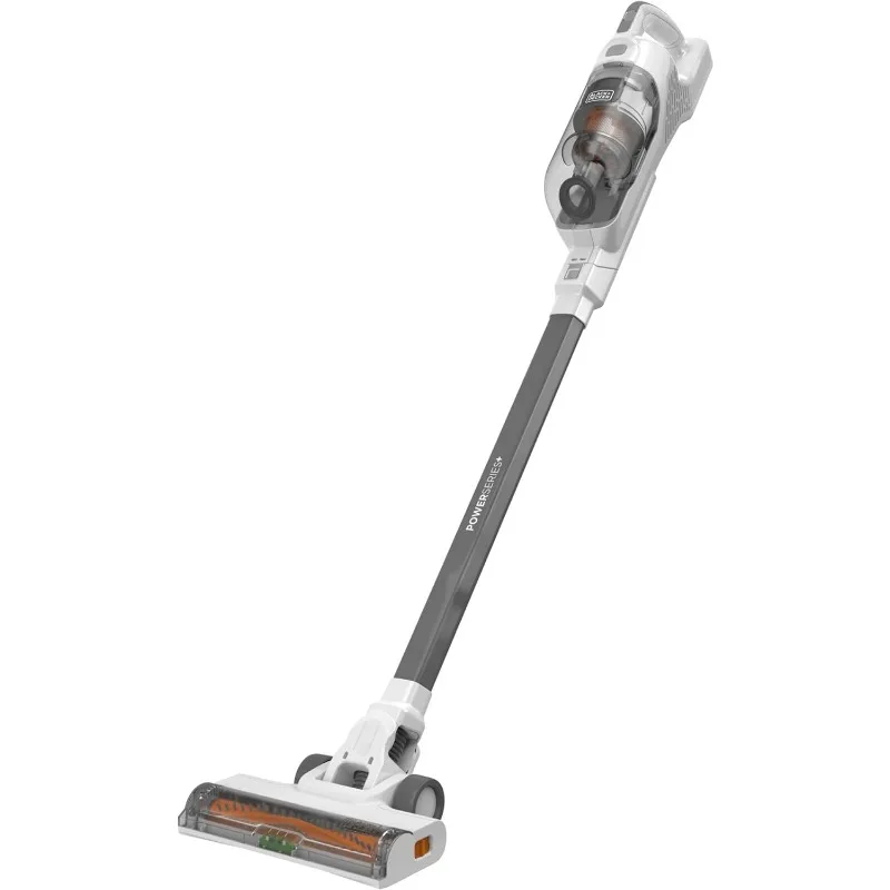 

BLACK+DECKER POWERSERIES+ Аккумуляторный пылесос 20 В MAX со светодиодными напольными светильниками, легкий, с несколькими поверхностями (BHFEA520J), серый