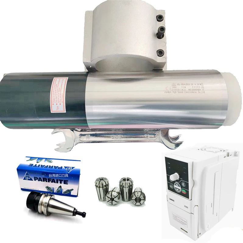 

Kenken JGL-110 4,2 кВт 220 В 24000 об/мин BT30 ATC двигатель шпинделя с водяным охлаждением и преобразователем частоты VFD для цифровых устройств