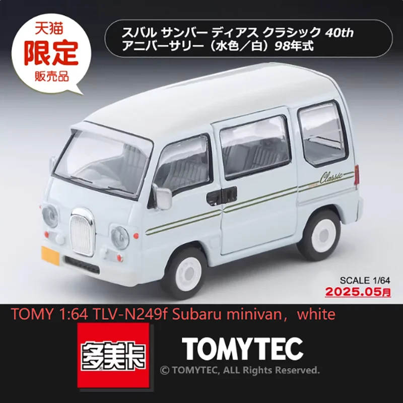

Модель автомобиля TOMY из сплава металла в масштабе 1:64, фургон Subaru TLV-N249f