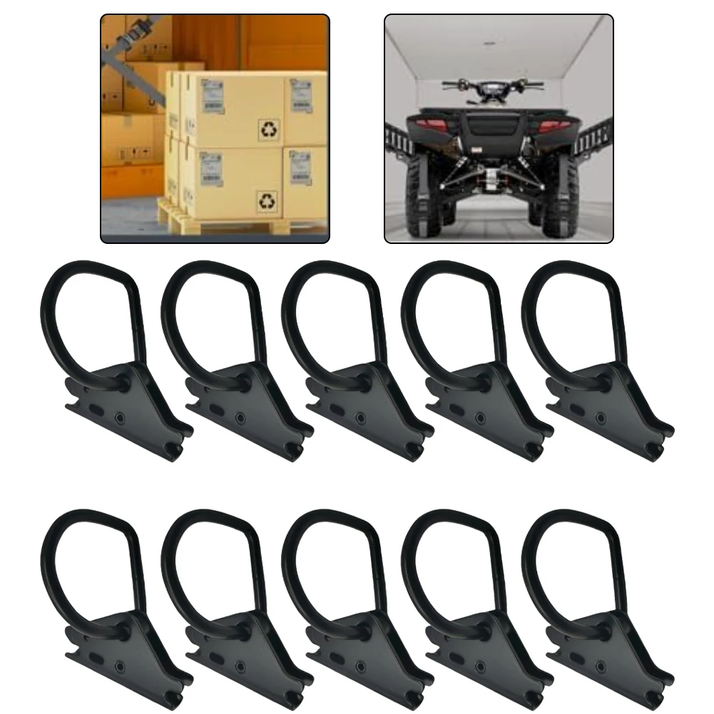 

10PCS D Ring Secure Anchors for Etrack Cargo Management with 5500 Pounds Breaking Strength for Trailers Trucks