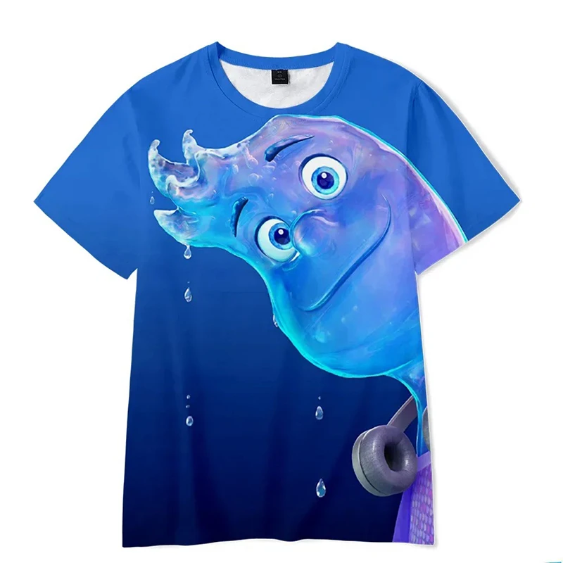 Camiseta de Anime para niños y adultos, ropa de manga corta de dibujos animados de Disney, bonita, regalo para niños y niñas, ropa suave