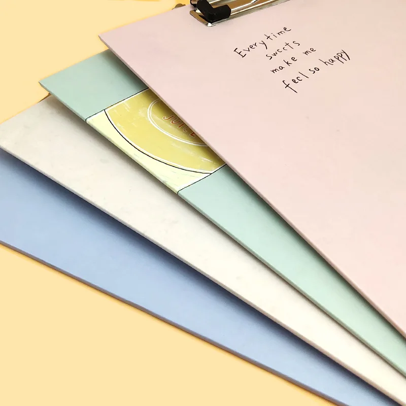 A4 การ์ตูนสร้างสรรค์โฟลเดอร์คลิปบอร์ดนักเรียน Office Supply Exam กระดาษ Organizer เอกสารอุปกรณ์เสริมการศึกษา