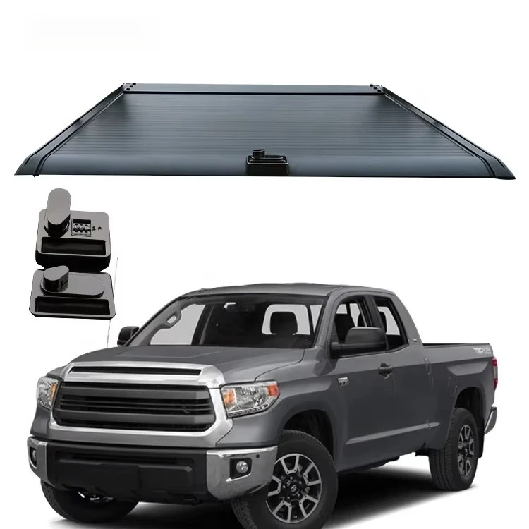 

2022 New Design Waterproof Tonneau Cover Retractable Roller Lid With New Lock for Tundra