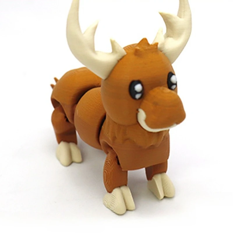 ميلو الغزلان ثلاثية الأبعاد مطبوعة الحلي الزخرفية الإبداعية للأطفال عيد الميلاد اللعب دمى أشكال للبنين والبنات ألعاب مضحكة 1 قطعة #1