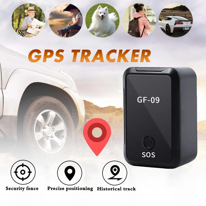 GF-09 GF-07 Mini GPS Tracker Security Protection Car Anti-Theft Device Locator Recording Wifi Positioning Real Time Tracking