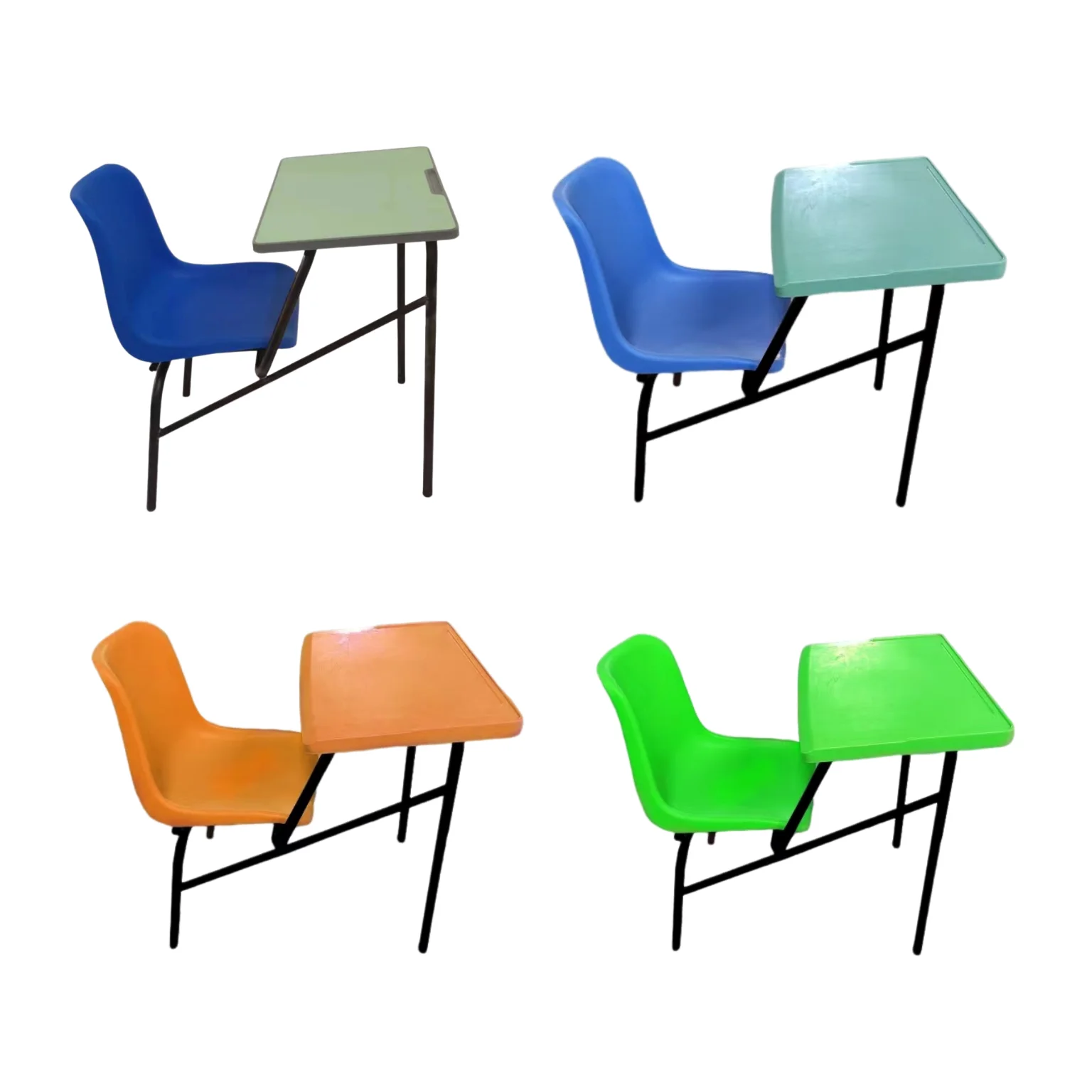 High middle school college education single study table and chairs for students modular desk furniture classroom