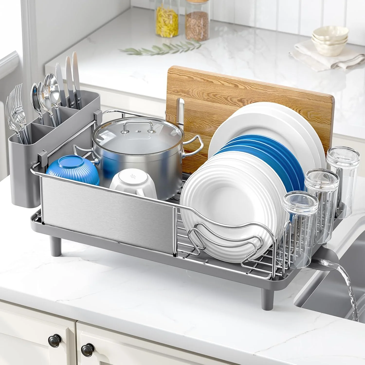 Kitchen Appliances Large - Paslanmaz Çelik Bulaşık Kurutma Rafı -