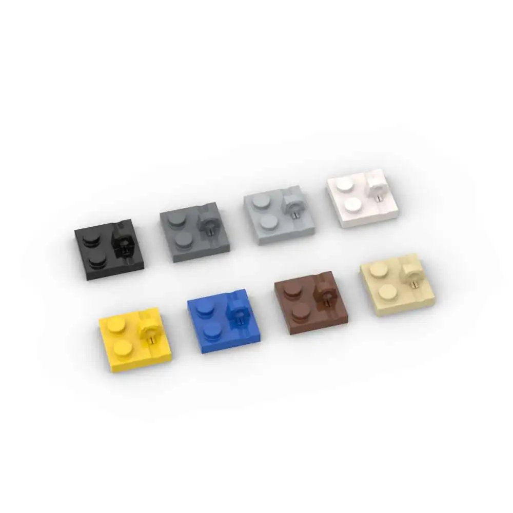 MOC 10PCS 92582 Hinge Plate 2x2 Building Blocks Kit Locking On Top Bricks Particle Educational Toys Children Birthday Xmas Gifts