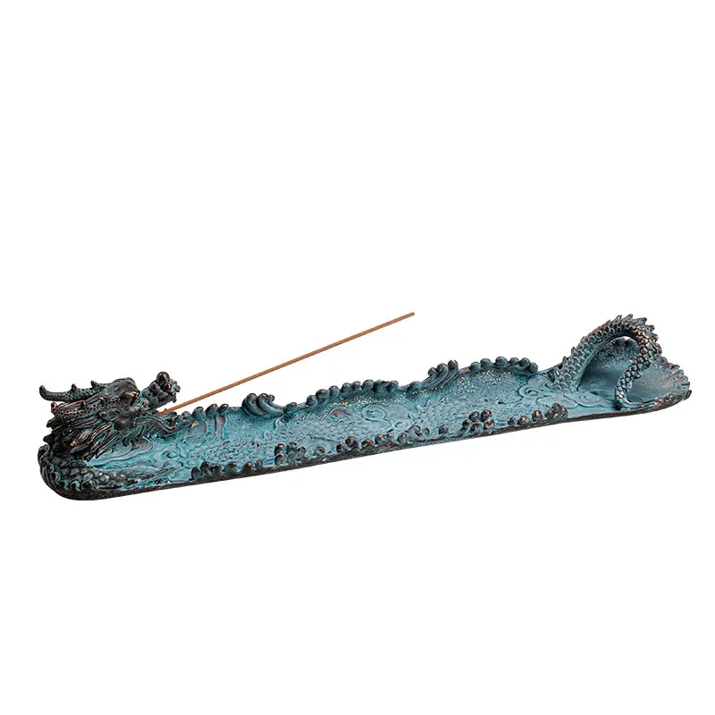 Bronze Dragon Incense Holder Sandalwood Agarwood Incense Burner for Home Study Tea Ceremony Indoor Decorative Ornament Gifts