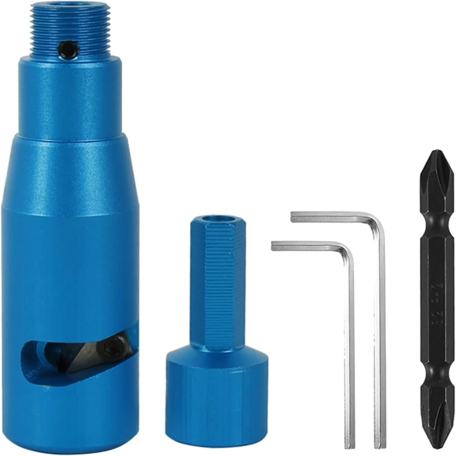 

Efficient and High-Quality Blue Aluminum Alloy Wire Stripping Tool for Power Drill and Hand Drill - Perfectly Designed for Cable