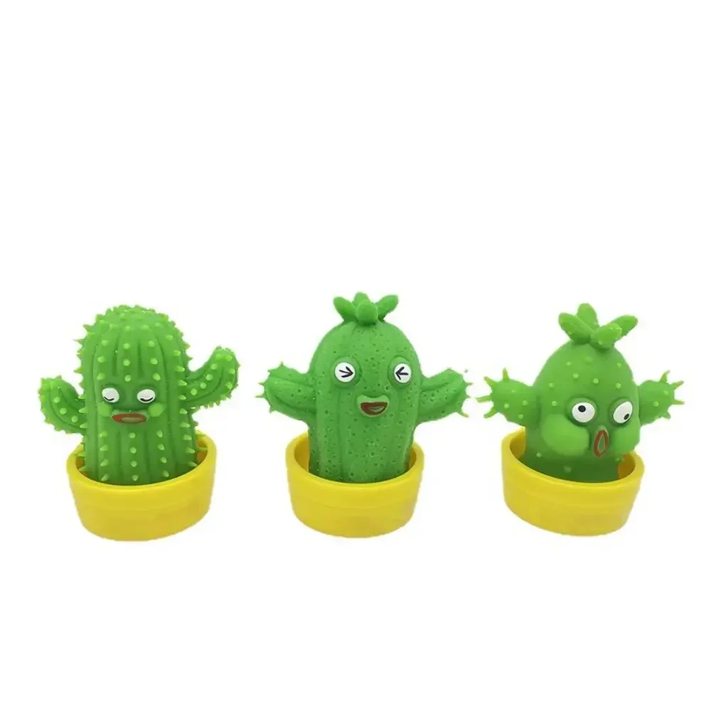 Funny Gift Cactus Pinch Toys Stress-relieving Slow Rebound Cute Squeeze-Toys Soft Lovely Prank Simulated Plants Toy for Children