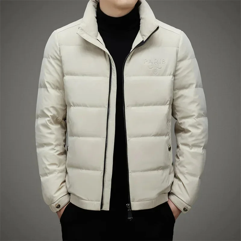 COZOK Designer Clothes Men Ultralight Down Jacket Stand Collar Padded Lightweight Jackets Duck Male Padding Winter Coat