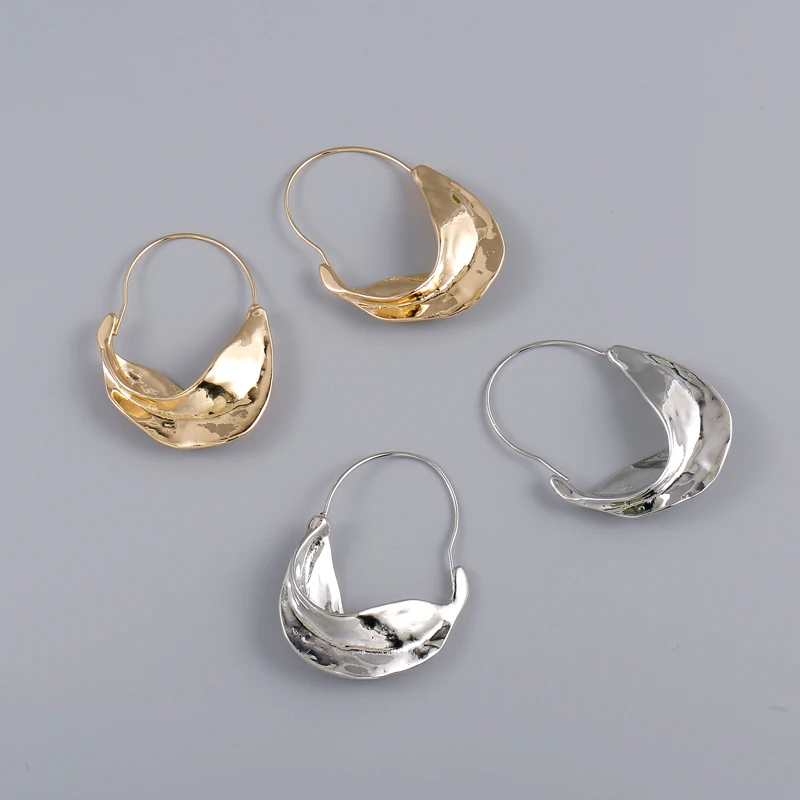 Fashionable And Personalized Circular Basket Appearance Women's Alloy Earrings