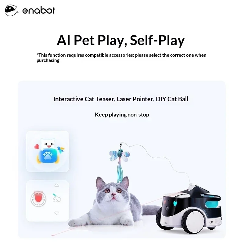 Enabot ROLA PetPal Smart Robot Pet Companion Robot Movable Camera Home Ebo Remote Monitoring Wireless Indoor Intelligence Gifts view 4