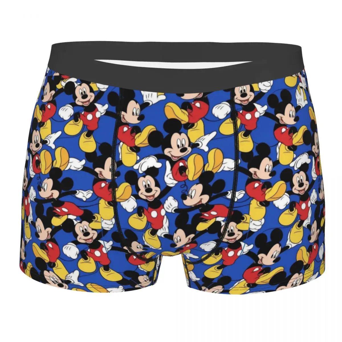 

Пользовательские шорты-боксеры с Микки Маусом и коллажем для мужчин, аниме-мультфильм с 3D принтом Нижнее белье Трусики Трусы Дышащие трусы