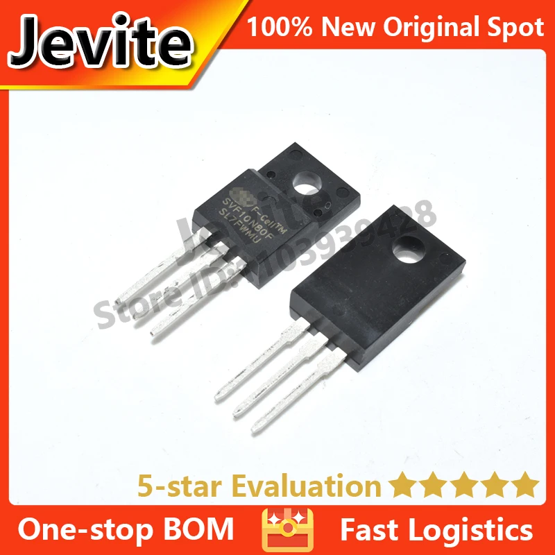 

Jevite 100% New Original electronics Controller 10-50 units/lote SVF10N80F 10N80 TO-220 800V 10A Field-effect transistor