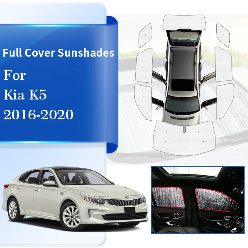 For Kia K5 Optima JF 2016 2017 2018 2019 2020 Sunshades Front Windows Windshields Sun Visor Cover Curtain Sunproof Accessories