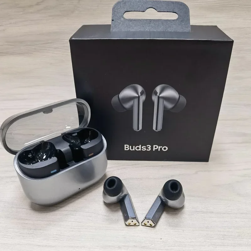 2025 سماعات أذن لاسلكية Galaxy Buds3 Pro، سماعات رأس هجينة ANC داخل الأذن، وقت تشغيل 25 ساعة، صوت هاي فاي لصالة الألعاب الرياضية/الجري
