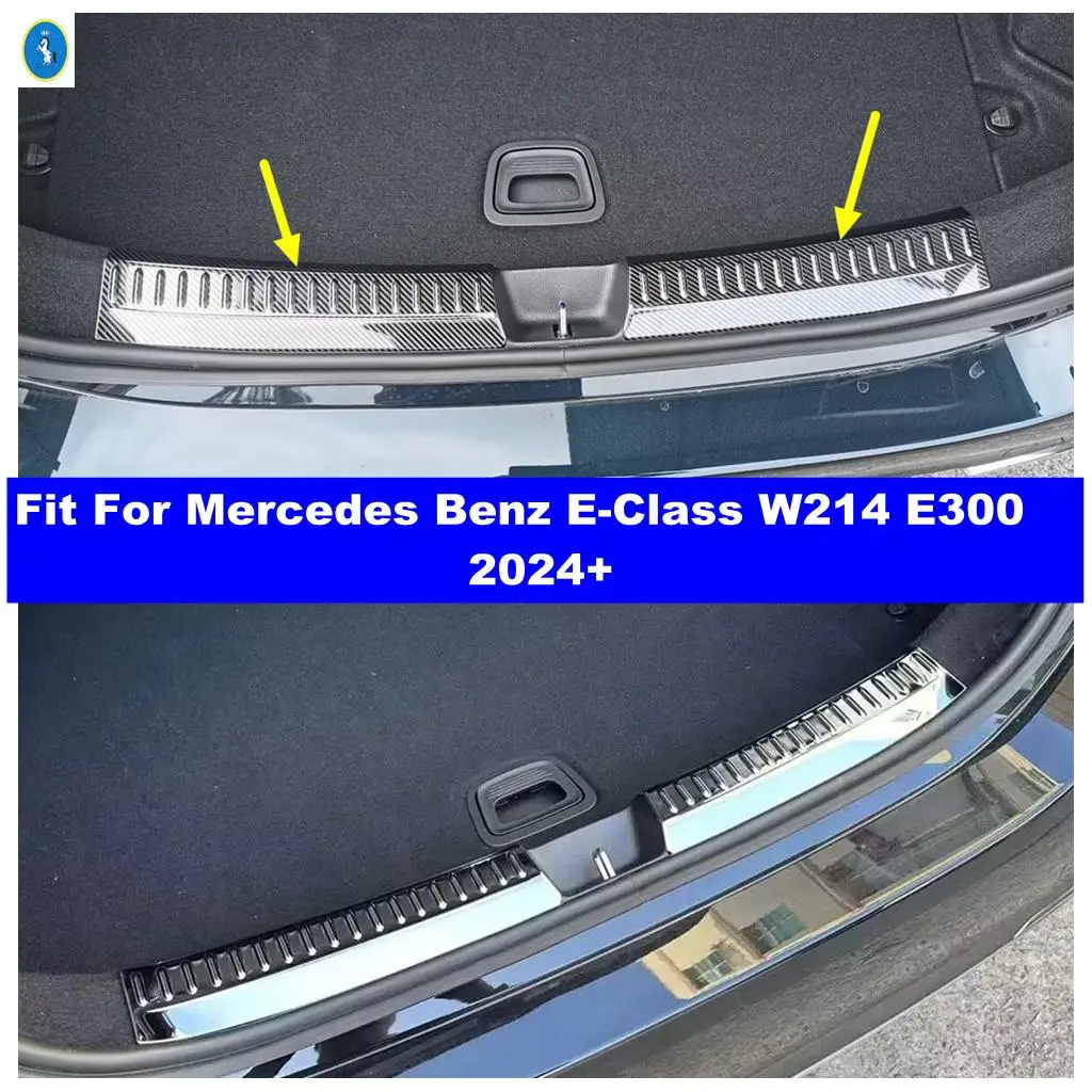 

For Mercedes Benz E-Class W214 E300 2024 2025 Rear Trunk Boot Door Sill Plate Guard Anti-scratch Panel Cover Trim Accessories