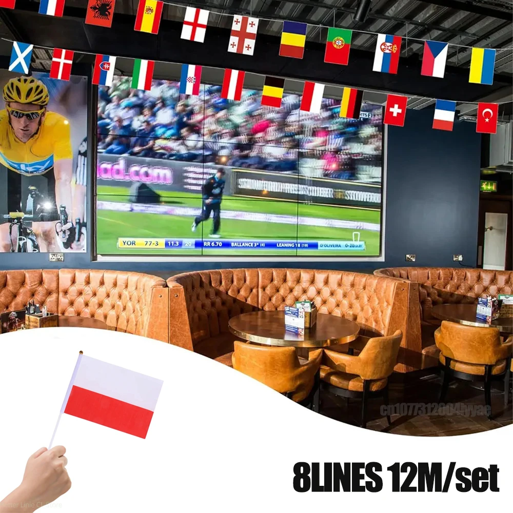 Флаги Polska Clines 4K, 12 дюймов, 8 линий, флаги Польши 14*21 см, флаги Polska, флаг для открытой двери, флаг oscam в европейском стиле