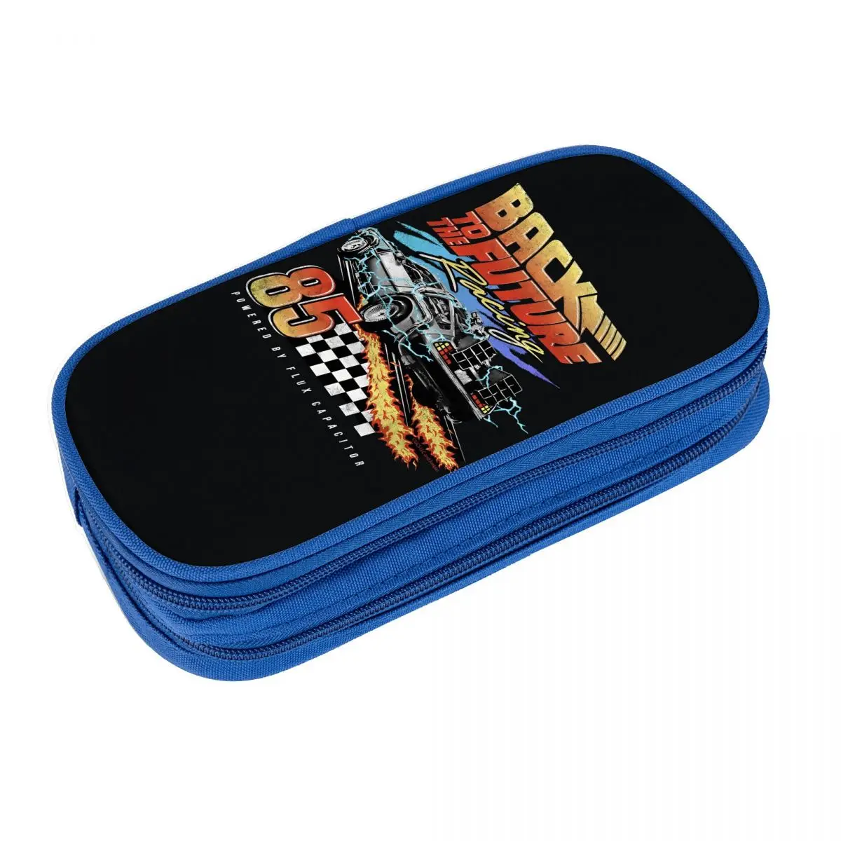 Back To The Future Pencil Case Trendy Movie University Pen Box Kids Zipper Fashion School Pencil Cases Printed Stationery